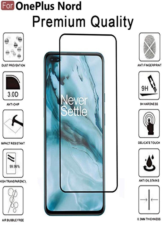 CEDO Tempered Glass for OnePlus Nord | Screen Protector Full HD Quality Tempered Glass Anti-Scratch Edge to Edge Coverage with Easy Installation Kit (Black) - Image 5